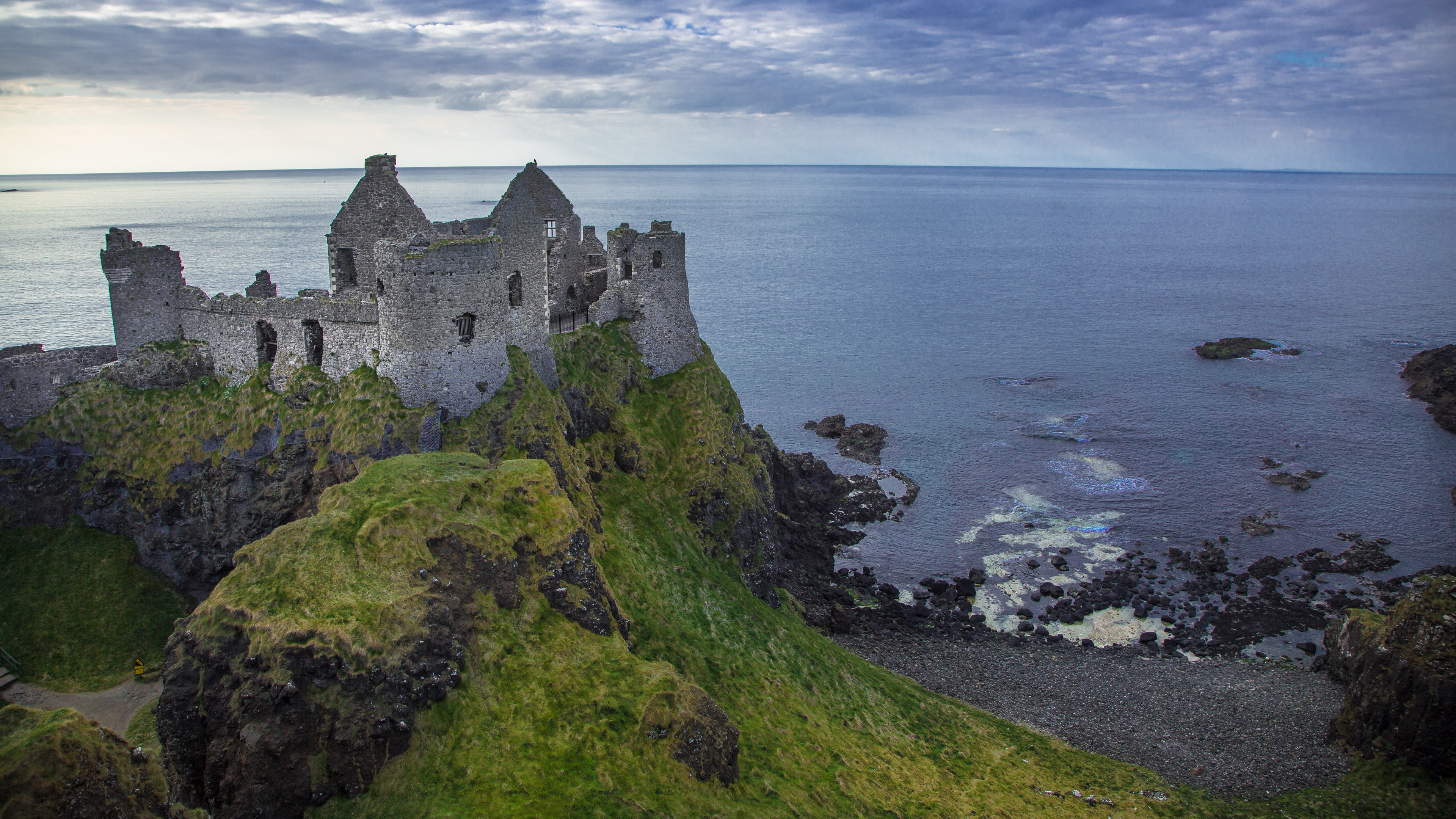 Dunluce Castle near Portrush was built in the 13th century.